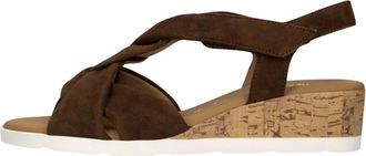 Gabor Schoenen, Dames, Bruin, 37 1/2 EU, Leer, 761 Flat Sandal