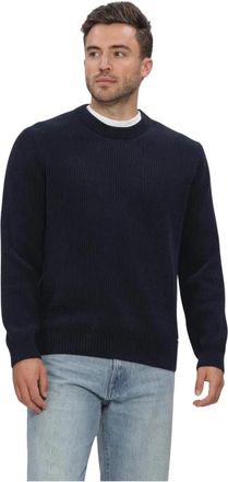 Dstrezzed Levi Crew - Heren - Ronde hals truien - Blauw - S - Katoen - Truien & Vesten