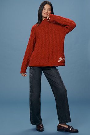 Damson Madder Sinclair High-Rise Wide-Leg Jeans