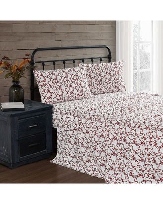 Truly Soft Ribbon & Bows Flannel Sheet Set