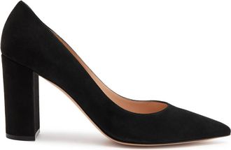 Gianvito Rossi Piper 85 Suede Pumps - Black
