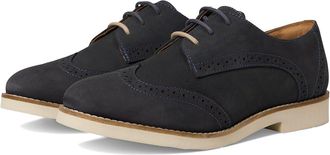 Softwalk Willet Womens Flat Shoes Navy Nubuck : 10.5 WW (EE), Leather