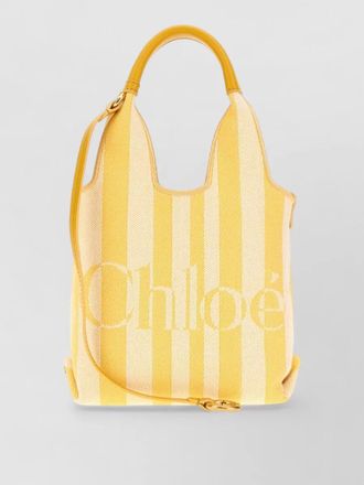 Chlo&eacute; woody canvas tote bag