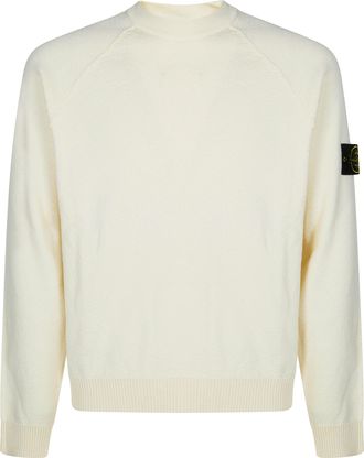 Stone Island Cream Off White Knit Sweater
