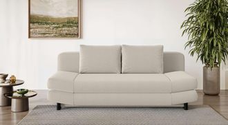 HOME AFFAIRE 3-Sitzer »LENNARA Schlafsofa mit Bettkasten, Masse B/T/H: 209/96/86 cm« Sofa mit Wellenunterfederung, hoher Sitzkomfort
