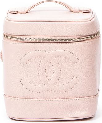 Chanel Pre-owned Womens CC Timeless Tall Vanity Case Handbag - Pink - One Size