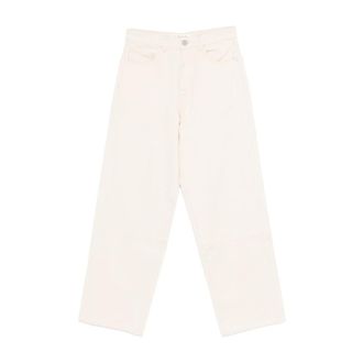 Róhe Dames, Jeans, Beige, Maat: L Katoen