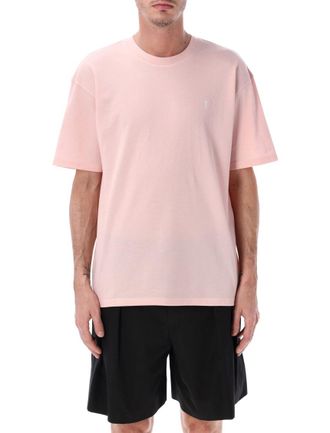 Saint Laurent Pink Crew Neck T-Shirt