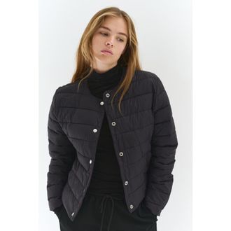 H&M Quilted Jacket in Black at Nordstrom, Size Xx-Large