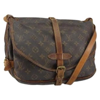 Louis Vuitton Pre-owned Vintage Canvas Cross Body Tas - Dames - Pre-owned - Bruin - Maat: ONE Size