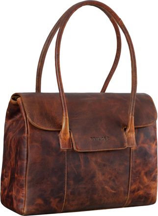 STILORD Carrie Leather Tote Bag for Women Ladies Large Genuine Leather Shoulder Bag Shopper Handbag ideal as Shopping Bag with Compartmens, Colour:prestige - 