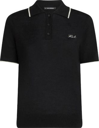 Karl Lagerfeld Donna, Top, Nero, XL, new