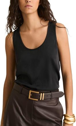 Reiss Ruby Scoop Neck Tank in Black at Nordstrom, Size Medium