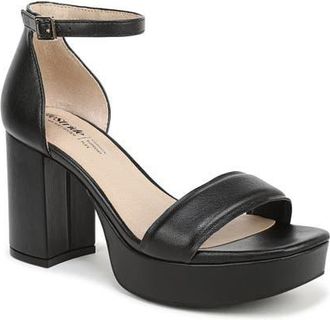 Life Stride Ashland Ankle Strap Platform Sandal in Black at Nordstrom, Size 8.5