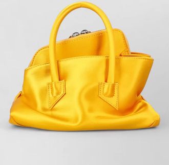 The Attico la passeggiata mini satin top handle bag