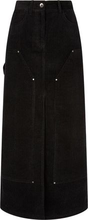 TOMBOY Ribfluwelen rok - Zwart