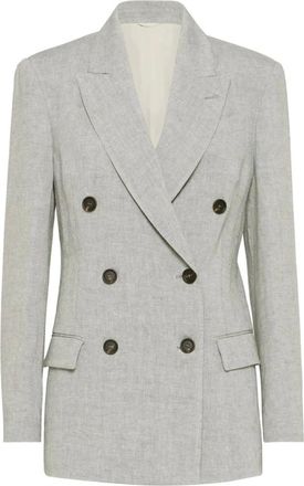 Brunello Cucinelli Donna, Giacche, Grigio, M, new