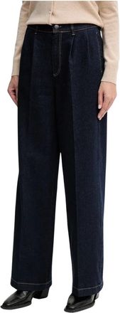 Oui Straight Jeans - Dames - Regular Fit Jeans - Blauw - S - Denim - Jeans