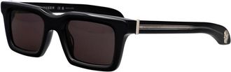 Alexander McQueen Stijlvolle zonnebril Am 0506S - Heren - Zonnebrillen - Zwart - 50 MM - Accessoires