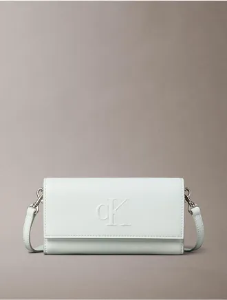 Calvin Klein Womens Sculpted Impression Mini Wallet Bag - Green