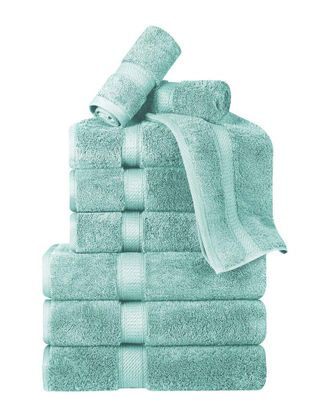 Superior Egyptian Cotton 9Pc Plush Heavyweight Absorbent Luxury Soft Towel Set