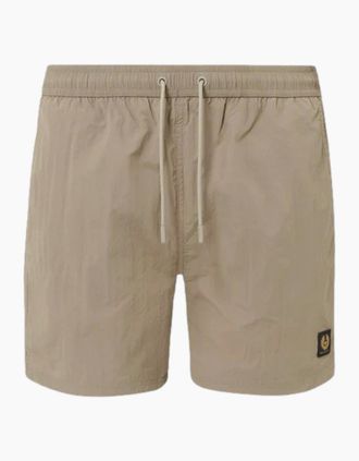 Belstaff Mens Belstaff Clipper Swimshorts Dark Sand - Tan - Size: 32/30/31