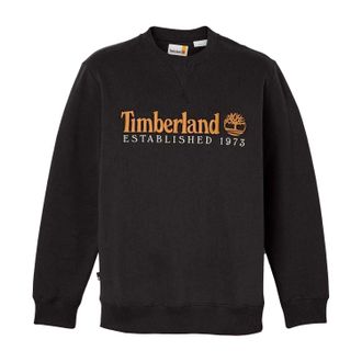 Timberland Heren Sweatshirt Established 1973 Katoenmix (Zwart)