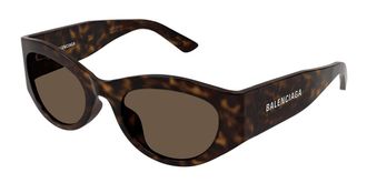 Balenciaga BB0330SK Asian Fit 002 Womens Sunglasses Tortoiseshell Size 54