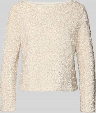 b.young B.Young Longsleeve mit U-Boot-Ausschnitt Modell PARY in Sand, Größe XL