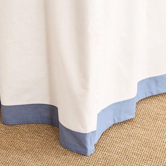 Ballard Designs Hannah 5-Paneled Dorm Bedskirt - Cornflower - Ballard Designs