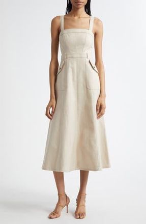 Cinq &agrave; Sept Malani A-Line Dress in Khaki at Nordstrom Rack, Size 10