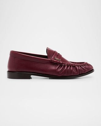 Saint Laurent Le Leather YSL Penny Loafers