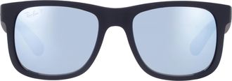 Ray-Ban Ray Ban Justin Classic Green Mirror Silver Polarized Square Mens Sunglasses RB4165 622/Y4 51