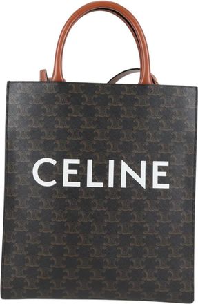 Celine Vertical Cabas Black Pvc Tote Bag (Pre-Owned)