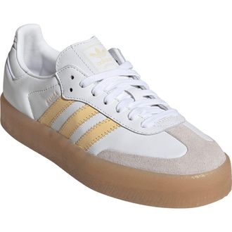 adidas Sambae Sneaker in White/Orange/Ice Tangerine at Nordstrom, Size 10.5