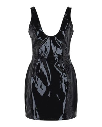 Ferragamo Patent Leather Mini Dress