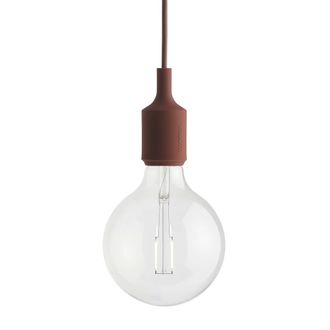 MUUTO Socket E27 LED-Pendelleuchte, tiefrot