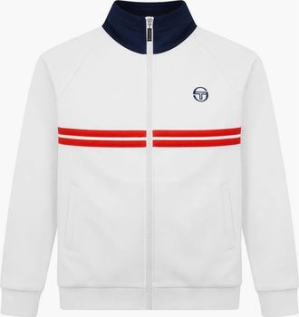 Sergio Tacchini Mens Sergio Tacchini Dallas Track Top Jacket White/Maritime Blue/Adrenaline Rush - Size: 44/Regular