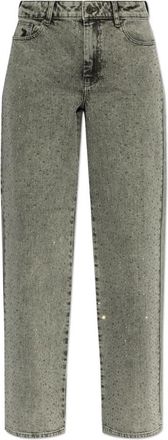 Gestuz Jeans met applicatie - Dames - Regular Fit Jeans - Grijs - W28 - Denim - Jeans