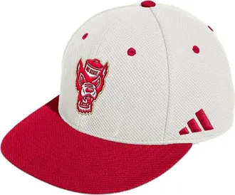 adidas Mens adidas Cream NC State Wolfpack On-Field Fitted Baseball Hat at Nordstrom, Size 7 5/8