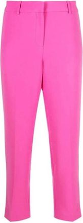 Michael Kors Straight Leg Broek - Dames - Vrijetijds broeken - Roze - 2XS - Polyester - Broeken