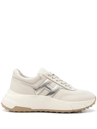 Hogan Sneakers Hi-Fi in pelle - Toni neutri