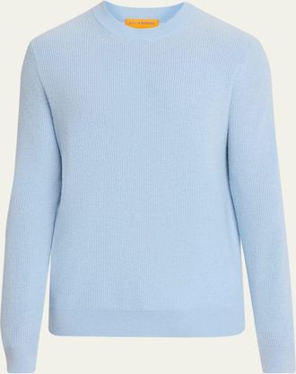 Guest In Residence Mens Cashmerer Rib Allday Crew-Neck Shirt