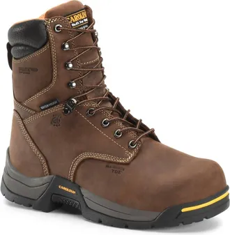 Carolina Mens Bruno Hi 8 Composite Toe Insulated Waterproof Work Boot In Brown