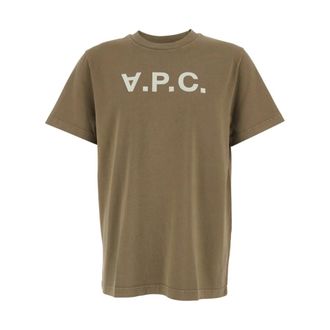 A.P.C. A.p.c., Heren, Tops, Bruin, Maat: XL Katoen
