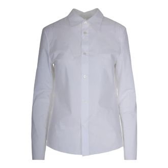 Maison Margiela Shirts, female, White, Size: 2XS White Shirt with Popeline and Jersey
