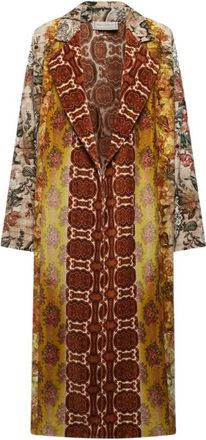 Pierre-Louis Mascia Revdox Lange Jas - Dames - Mantel - Veelkleurig - XL - Katoen - Jassen