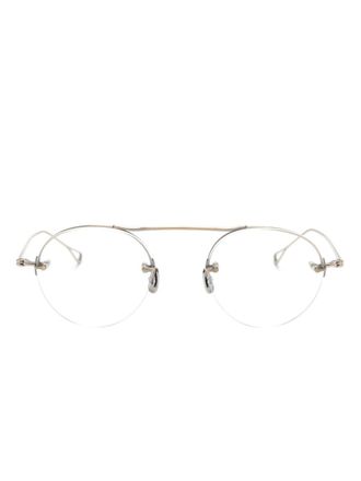 Eyevan 7285 Bril met rond titanium montuur - Goud