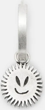 AllSaints Sun Smirk Sterling Silver Hoop Earring