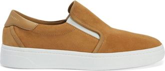 Giuseppe Zanotti Gz 94 slip-on suede sneakers - men - Suede/Rubber/Calf Leather/Fabric - 39 - Brown